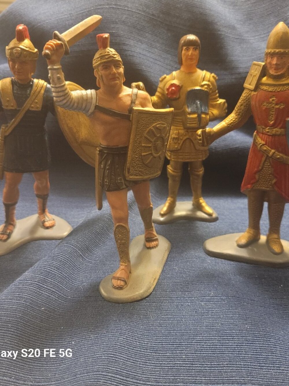 Set of 4 1963 Marx Knights and Roman Warriors